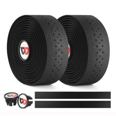 WEST BIKING Bicycle Handlebar Tape PU EVA Road Bike Handle Bar Tape Black - Image 1 of 4
