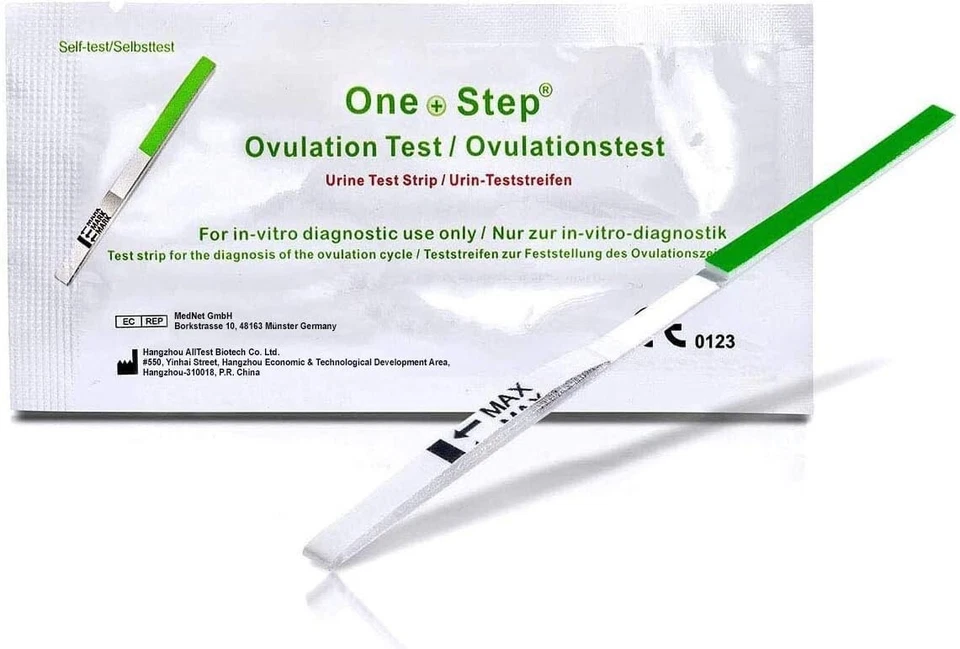 100 x Ovulationstest Streifen 20 miu/ml LH Eisprung ovulation test - Bild 1 von 4