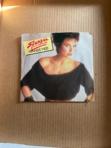 SCANDAL WITH PATTY SMYTH HANDS TIED 45 RPM 7" VINYL PICTURE SLEEVE PROMO - Picture 1 of 2