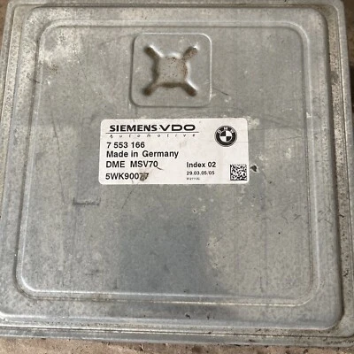 BMW E90 325i N52 2006-2007 DME ECU ECM MOTOR ORDENADOR CON MÓDULO CAS 7 553 166 Foto 1 de 2