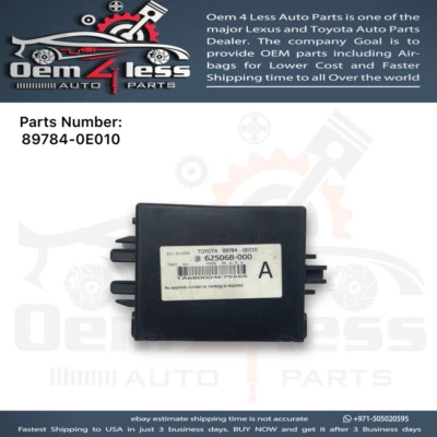 Lexus RX350 Immobilizer Computer Module 2010 To 2015 OEM 89784-0E010 - Image 1 of 4
