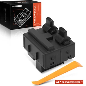 A-Premium Black Front Power Window Switch for Jeep Wrangler JK 2007-2010 2-Door - Picture 1 of 8