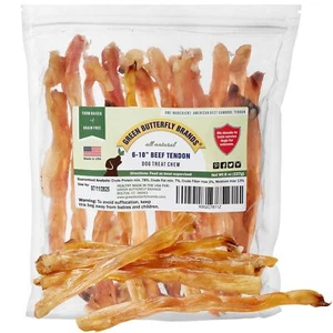 Beef Tendons for Dogs Made in USA. 6-10 Inch Grass Fed Farm-Raised American B... - Picture 1 of 9