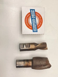 1 lotto 2 due frese per flauto 1 1/4" 2" con gambo 1 1/4" taglio sinistro - Foto 1 di 7