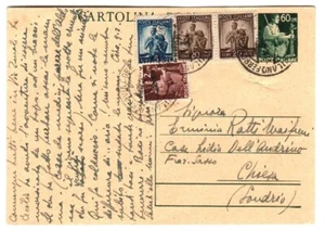 1945 Repubblica italiana - Cartolina Postale 60 c. Democratica per Chiesa - Bild 1 von 1