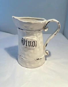 VIETRI 32 oz VINO Locanda brocca vino raro difficile da trovare grande pezzo da esposizione - Foto 1 di 9