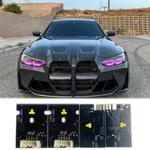 Purple Evil eye CSL DRL LED Boards For BMW M3 M4 G80 G82 G22 Headlight Daylight - Picture 1 of 6