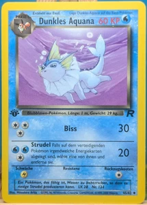 POKEMON - Team Rocket - Dark Aquana - 45/82 - 1. Edición - alemán - Imagen 1 de 2