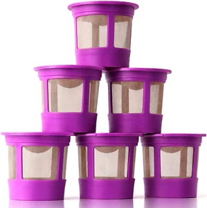 6 Reusable K Cups for Keurig - Universal Fit 1.0 & 2.0 Keurig Coffee Makers - 6 - Picture 1 of 11