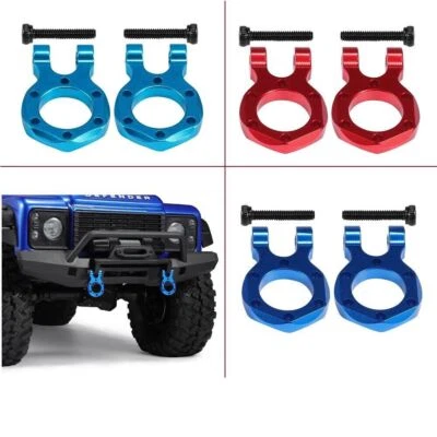 2Pcs 1/10 Tow Hook Winch Bumper D-ring for RC Car Crawler Traxxas TRX4 SCX10 - Image 1 of 4