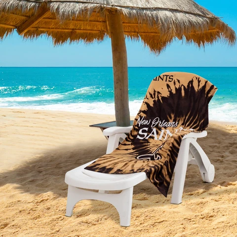 New Orleans Saints Beach Towel Psychedelic 30" x 60" Cover