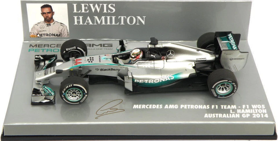 Minichamps Mercedes W05 GP de Australia 2014 - Lewis Hamilton Campeón del Mundo 1/43  Foto 1 de 1
