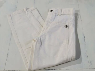 Jeans occidentales de colección Sears plateados unicornio blancos 100 % algodón talla 7 niños grandes niñas  Foto 1 de 4