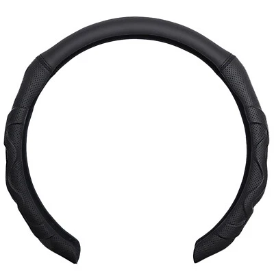 Luxury Leather Car Steering Wheel Cover 15" Breathable Non-Slip For Chevrolet - Image 1 of 4