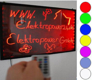 LED Schreibtafel Licht-Tafel/Werbetafel/Beleuchtung/Writing Board 50x30 werbung