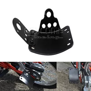 Motorcycle Side Mount License Plate Bracket Holder For Cafe Racer Old School - Picture 1 of 10
