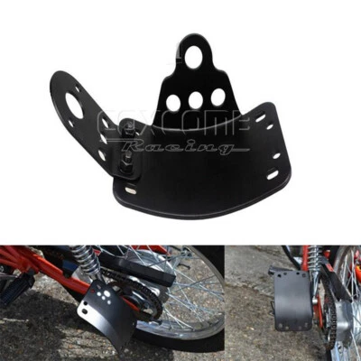 Soporte de matrícula de montaje lateral para motocicleta para cafetería corredor vieja escuela Foto 1 de 4