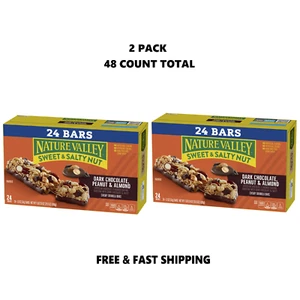 Nature Valley Chewy Granola Bars, Dark Chocolate Peanut Almond, 24 ct 2 Pack - Picture 1 of 1