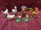 Dollhouse Miniatures - Group of Various Farm Animals (7 Pieces Total) - Italy