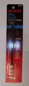 Olson 45000 5" Skip Tooth Scroll Saw Blades 11.5 TPI Universal #9 - 12 Pack