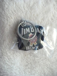 TR- JIM BEAM KEY CHAIN (BLACK) #41598 (NEW) MIP - Picture 1 of 8
