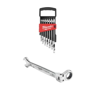 Llave combinada de trinquete de cabeza flexible métrica MILWAUKEE 48-22-9529 7 piezas - Imagen 1 de 4