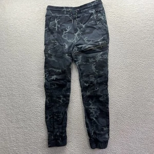 Ring of Fire Joggers Youth Medium Blue Camo Elastic Waist Pull On Cotton Fit - Picture 1 of 13