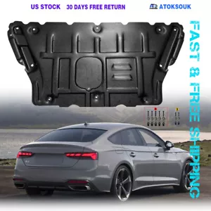 For Audi A5 2018-2024 Under Engine Splash Guards Front Engine Mud Flaps - Foto 1 di 13