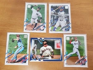 Topps Serie 1 2021 (lote de 5 cartas de novato) Heath, Garcia, Tromp, Garcia y Howard - Imagen 1 de 7