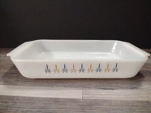 Vintage Fire King Anchor Hocking 1,5 Quart Kerzenleuchten Auflaufform Backform  - Bild 1 von 9