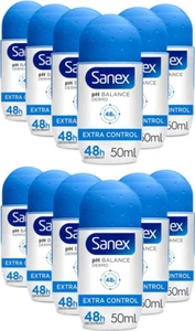 Sanex Dermo Extra Control Roll-On Deodorant 48h Protection 50ml x 12 - Picture 1 of 9