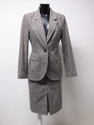 DISFRAZ SEÑORA S.OLIVER BLAZER FALDA TALLA 36 DE/GRIS ESTAMPADO Y COMO NUEVO (P 5681) Foto 1 de 4