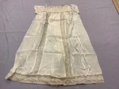 Antique vintage  Victorian  Linen & Lace Christening Garment - Image 1 of 4