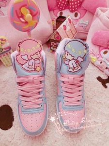 Lindo Niña Zapatos Deportivos Altos Estudiante Informales Zapatos Deportivos - Imagen 1 de 12