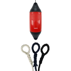 1 x HURRICANE Vortex Bootsfender: rot PM05 - FREE SPLICED END 10MM SEIL - Bild 1 von 2