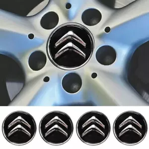 4x 60mm Alloy Wheel Centre Hub Caps in Black C1 C3 C4 DS3 Most Models In Box - Picture 1 of 14