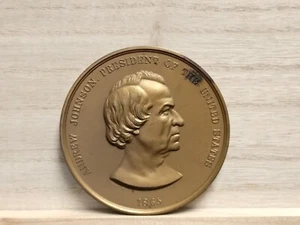 Andrew Johnson 3" Bronze US Medal #117 - Picture 1 of 7
