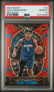 Panini Select 2022-23 - #72 Red Wave Prizm Paolo Banchero (RC) PSA 10💎 - Imagen 1 de 2