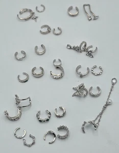 Finrezio 27 Stück Ear Cuff Set OhrManschette Ohrringe für Damen Ohrklemme Nicht - Bild 1 von 15