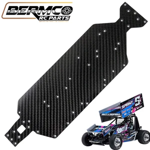 Bermco RC Piezas Fibra de Carbono Chasis Losi 22S Sprint Coche Suciedad Ovalado Opción Carreras - Imagen 1 de 8