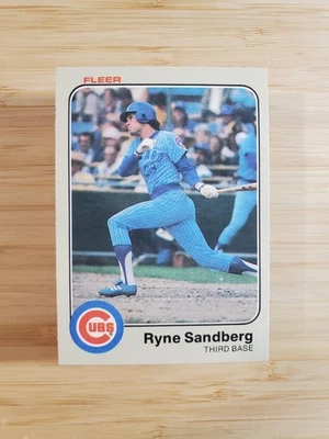 Fleer Ryne Sandberg 1983 novato (RC) #507 Chicago Cubs Salón de la fama - ¡ver fotos! Foto 1 de 4