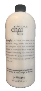 Philosophy Cinnamon Chai Latte Shampoo Duschgel & Schaumbad 32 Oz. NEU versiegelt - Bild 1 von 1