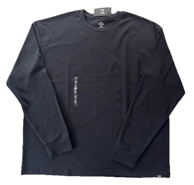 Under Armour Mens Relaxed Heavy Weight Long Sleeve Shirt 1384038 XL Black - Image 1 of 4