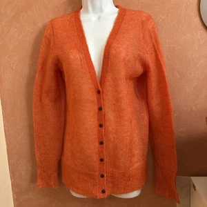 J.CREW Damen Strickjacke Mohair Pullover Gr. Medium Orange Style 49092 - Bild 1 von 7