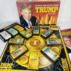 Complete! Trump the Board Game 2004 Parker Brothers I'm Back You're Fired Donald - Picture 1 of 12