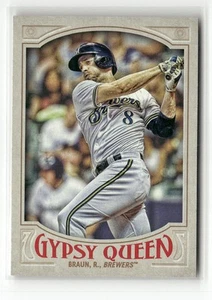 2016 TOPPS GYPSY QUEEN #161 RYAN BRAUN MILWAUKEE BREWERS - Picture 1 of 2