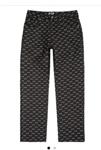 FTP All Over Print Jacquard Denim Jeans/BRAND NEW SIZE 32 - Picture 1 of 4