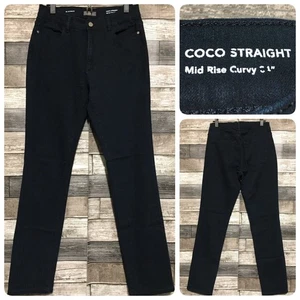 Pantalones de mezclilla rectos con curvas DL1961 CoCo para mujer 29 azul lavado oscuro elástico (entrepierna 32) - Imagen 1 de 11