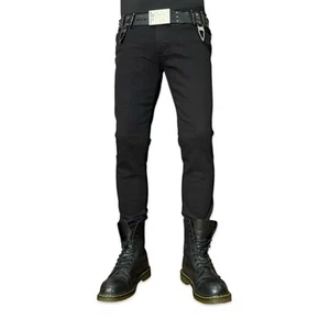 TRIPP NYC Punk Rock Star Gothic Emo Black Biker Top Rocker Jean Pants SD7022M - Picture 1 of 7