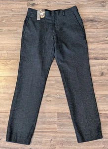 NWT J.CREW Ludlow Dress Pants Mens Moon British Wool Cotton Gray Plaid - 30x30 - Picture 1 of 19